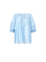 Tencel Blend Embroidered Square Neck Women Blouse GOELIA