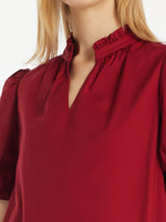 Puff Sleeves Tiered Women Mini Dress With Belt GOELIA