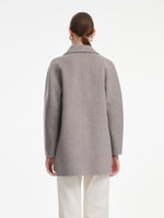 [Preview] Cashmere Wool Blend Double-Faced Women Mid-Length Coat GOELIA