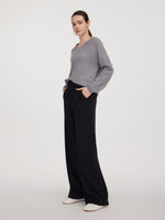 Elastic Waist Women Curved Leg Pants GOELIA