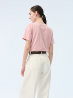 [Preview] Cotton Beaded Letter Women T-Shirt GOELIA