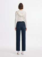 [Preview] Denim Fleece-Lined High-Waist Women Tapered Ankle Jeans GOELIA