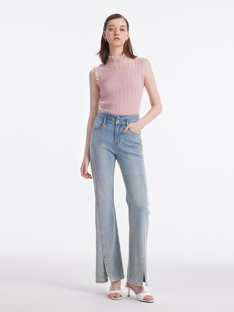 [Dear John] Galina Tencel Top- Carolina Blue