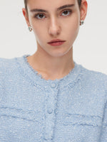 Frayed Edge Women Knit Cardigan GOELIA