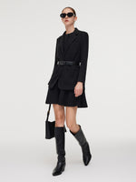 Knit Blazer And Sleeveless Mini Dress Two-Piece Set GOELIA