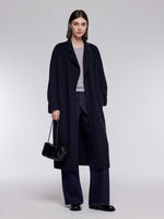 [Preview] 100% Wool Double-Faced Women Wrap Overcoat GOELIA