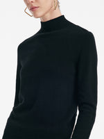 Cashmere Mock Neck Women Sweater GOELIA