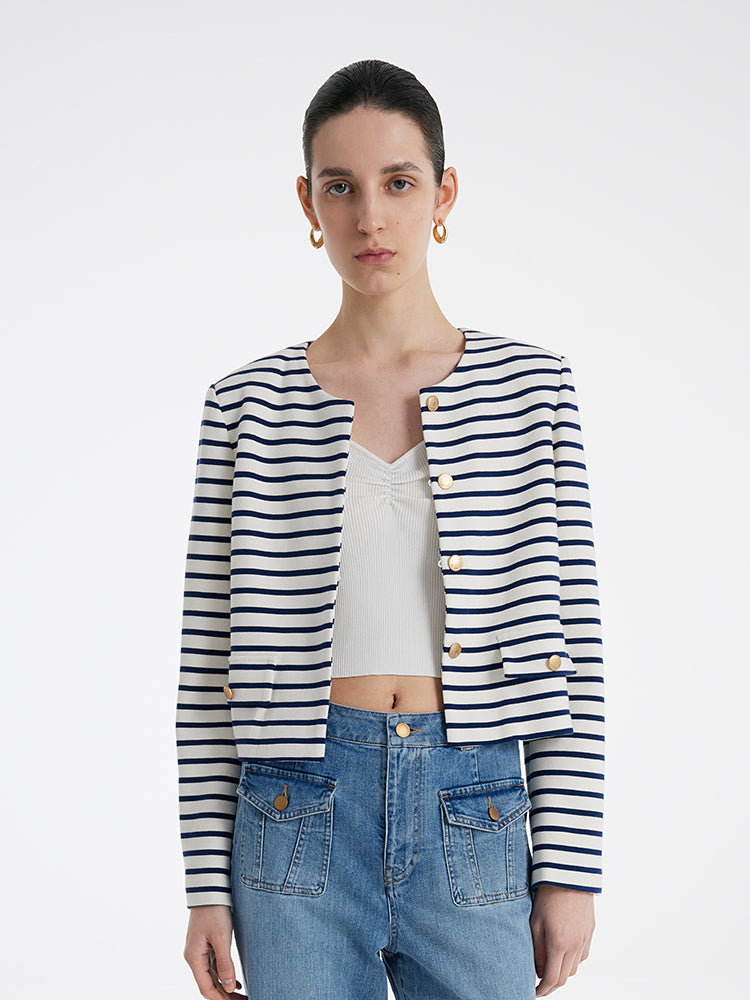 Odelia Women's denim jacket with single-breasted cut
