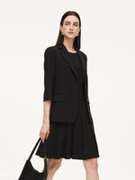 Triacetate Blend H-Line Women Blazer GOELIA