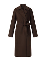 100% Wool Double-Faced Women Wrap Overcoat GOELIA