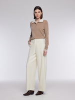 [Preview] Knitted Stretch Curved Leg Women Pants GOELIA