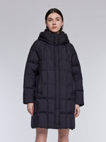 [Preview] H-Line Hooded Mid-Length Goose Down Coat GOELIA