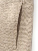 Wool Cashmere Herringbone Double-Faced Unisex Coat GOELIA