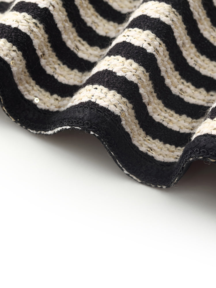 Black/White BGP-883/1 Cotton Blend Tweed