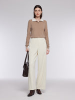 [Preview] Knitted Stretch Curved Leg Women Pants GOELIA