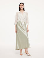100% Acetate Women Slip Maxi Dress GOELIA