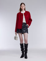 [Preview] Cashmere Wool Double-Faced Women Cropped Coat GOELIA
