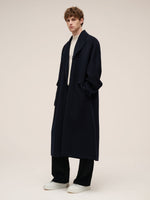 100% Wool Unisex Wrap Overcoat GOELIA