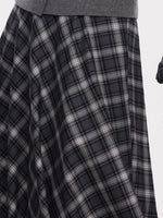 Plaid Women A-Line Skirt With Scrunchie GOELIA