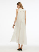 Tencel Blend Halter Maxi Dress With Detachable Flower GOELIA