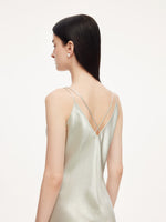 100% Acetate Women Slip Maxi Dress GOELIA