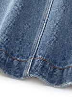 100% Cotton Denim Adjustable Waist Women Skirt GOELIA