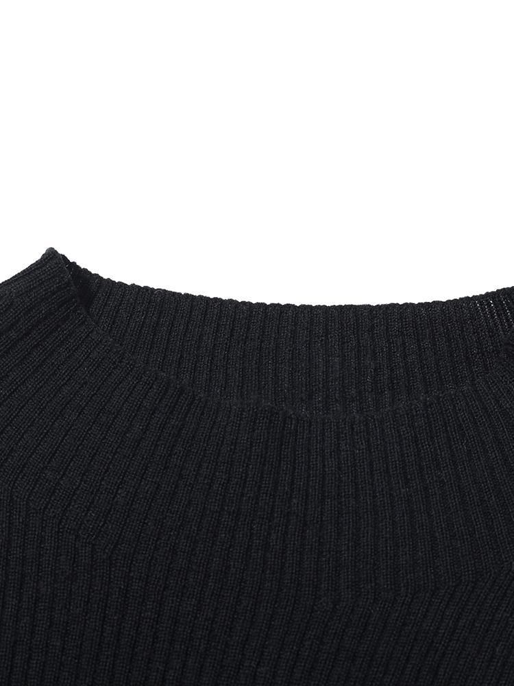 Machine Washable Wool Seamless Sweater GOELIA