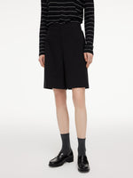 Machine Washable Wool Women Bermuda Shorts GOELIA