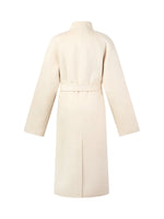 [Preview] Camel Hair Wool Silk Blend Double-Faced Women Wrap Overcoat GOELIA