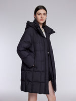 [Preview] H-Line Hooded Mid-Length Goose Down Coat GOELIA