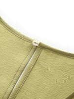 Acetate Twist Front Women Cap Sleeve Top GOELIA