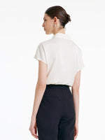 22 Momme Silk Short Sleeve Women Shirt GOELIA