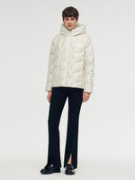 Zip-Up Hooded Goose Down Jacket GOELIA