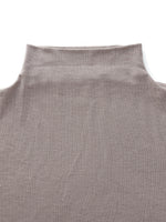 [Preview] Tencel Acetate Silk Blend Women Mock Neck Knit Top GOELIA