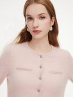 [Preview] 100% Brushed Cashmere Women Cardigan GOELIA