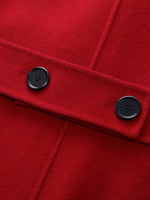 Cashmere Wool Blend Notched Collar Double-Faced Women Overcoat GOELIA