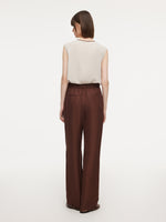Tencel Acetate Linen Blend Women Pants GOELIA