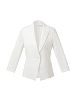 Triacetate Blend Gathered Waist Women Blazer GOELIA
