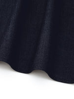 V-Neck Belted Women Maxi Dress With Detachable Floral Print Silk Collar GOELIA