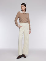 [Preview] Knitted Stretch Curved Leg Women Pants GOELIA