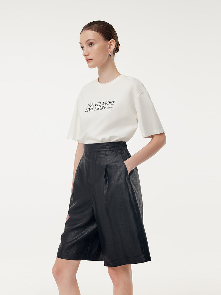 16MM Xiang Yun Silk Unisex Knee Length Shorts GOELIA