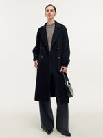 Cashmere And Wool Unisex Wrap Coat GOELIA