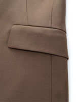 100% Worsted Merino Wool Women Blazer GOELIA