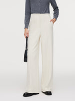 High-Waisted Stretch Wide Leg Women Knit Pants GOELIA