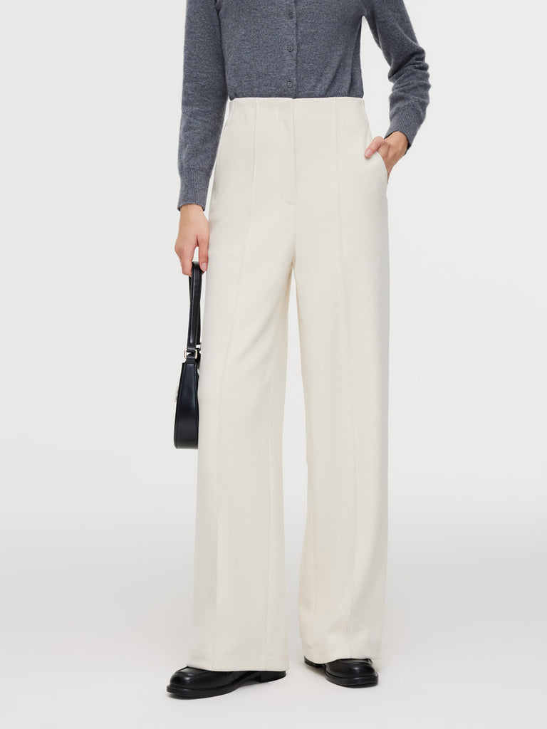 HighWaisted Stretch Wide Leg Women Knit Pants GOELIA — free download