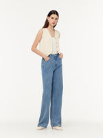 V-Neck Slim Fit Women Knit Vest GOELIA