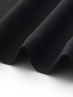 Black A-Line Women Maxi Skirt With Belt GOELIA