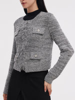 Fringe Trim H-Line Women Cardigan GOELIA