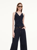 Twist Front Women Knit Tank Top GOELIA