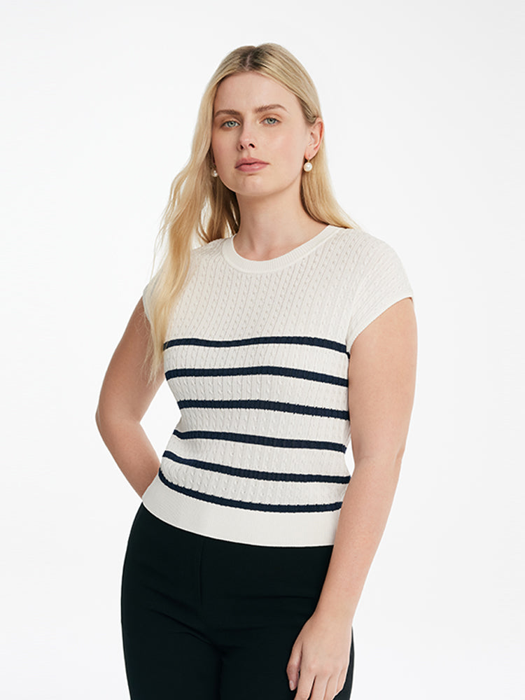 Striped Knitted Pullover main image 0